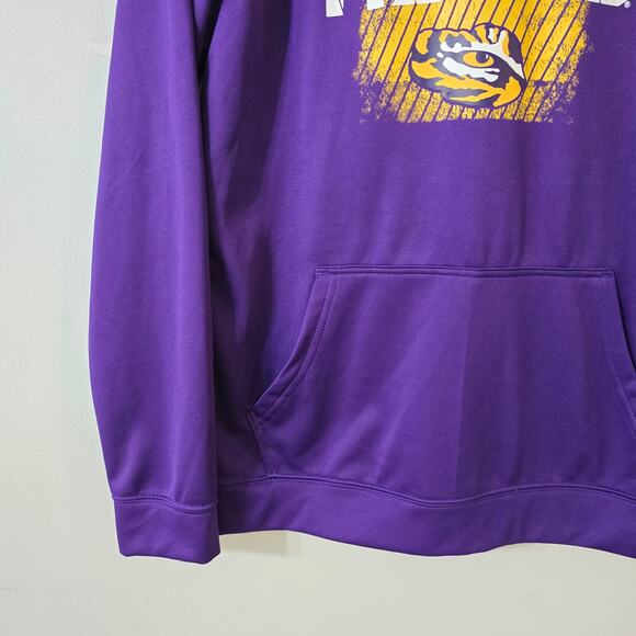 Gen2 LSU Tigers Purple Hooded Sweatshirt Youth Size XL 18/20 - Picture 3 of 11